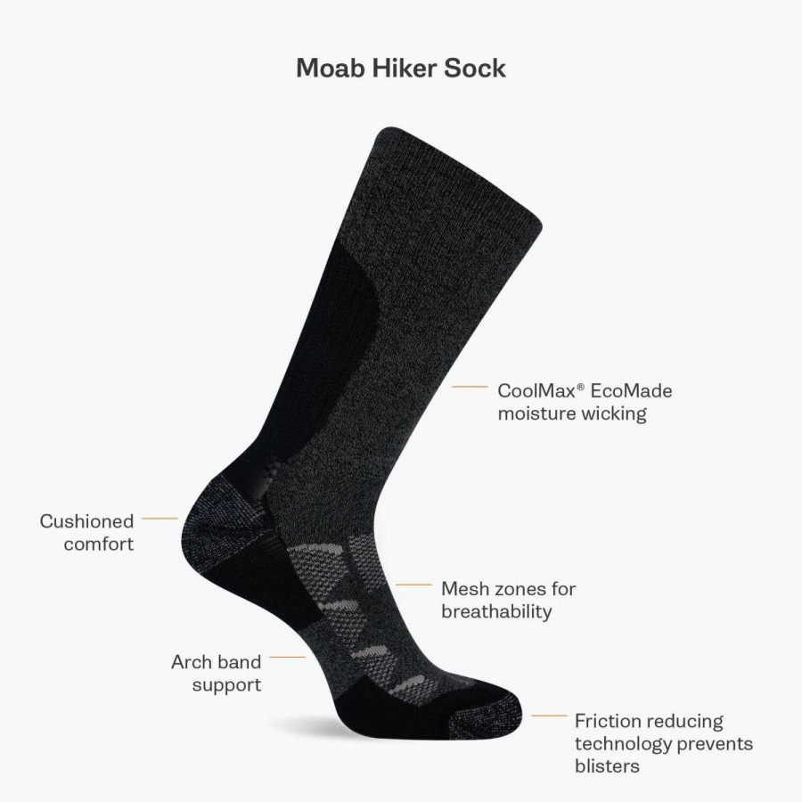 Accessories * | Special Offers Moab Hiker Crew Tab Sock