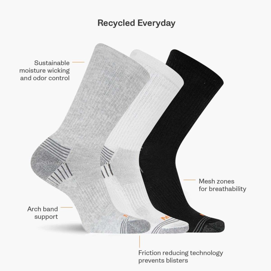 Accessories * | Discount Online Hiker Crew Sock 3 Pack