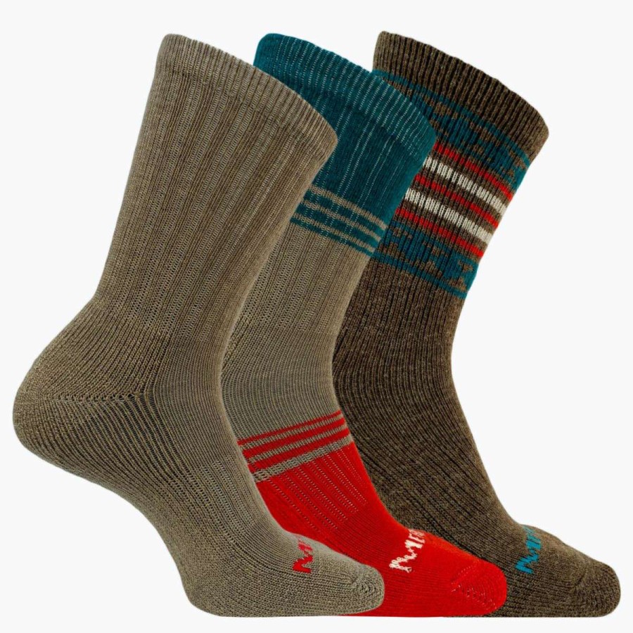 Accessories * | Clearance Sale Holiday Thermal Wool Blend Crew 3 Pack Sock