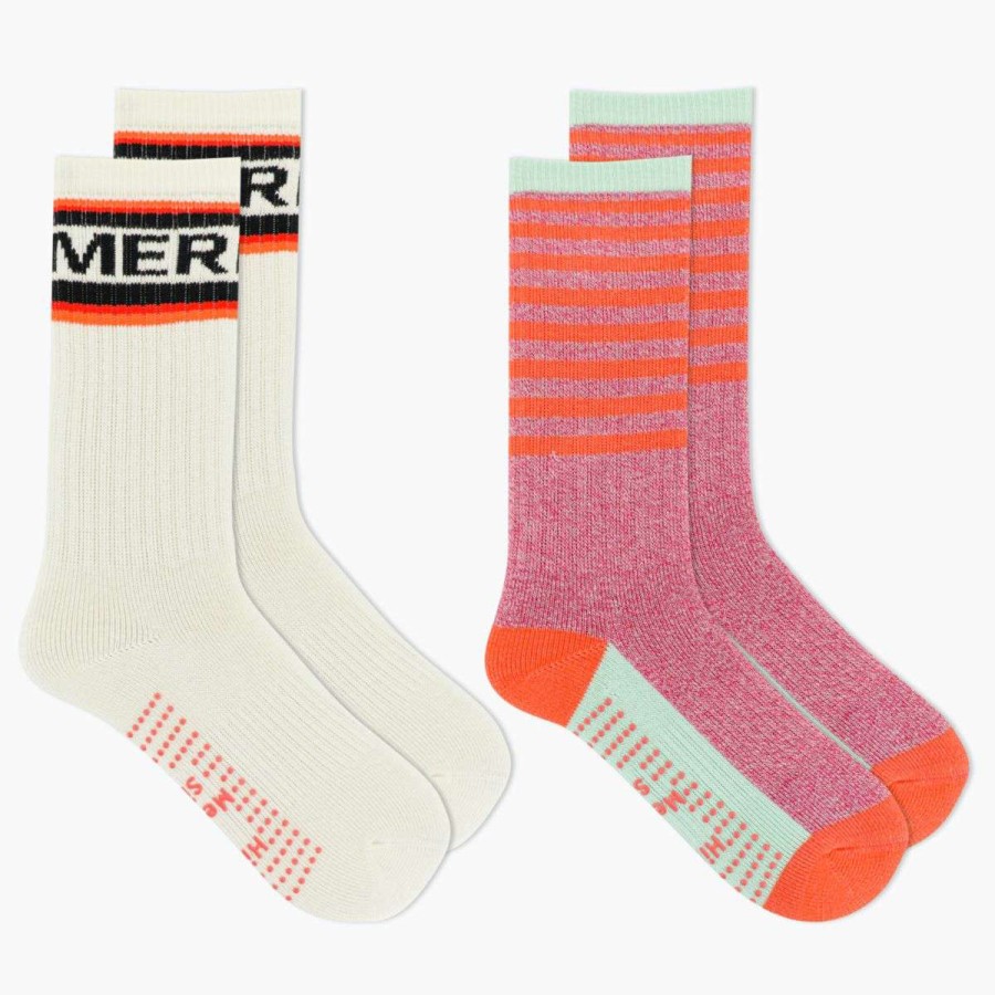 Accessories * | Clearance Big Kid'S Brushed Crew Sock 2 Pack