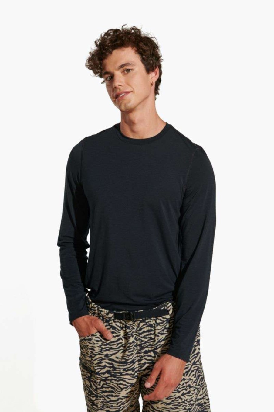 Clothing * | Cut-Price Men'S Everyday Long Sleeve Tee With Tencel