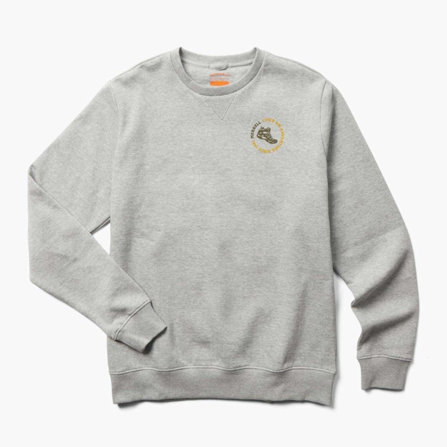 Clothing * | Cut-Price Men'S Life'S An Adventure Crew Neck Fleece