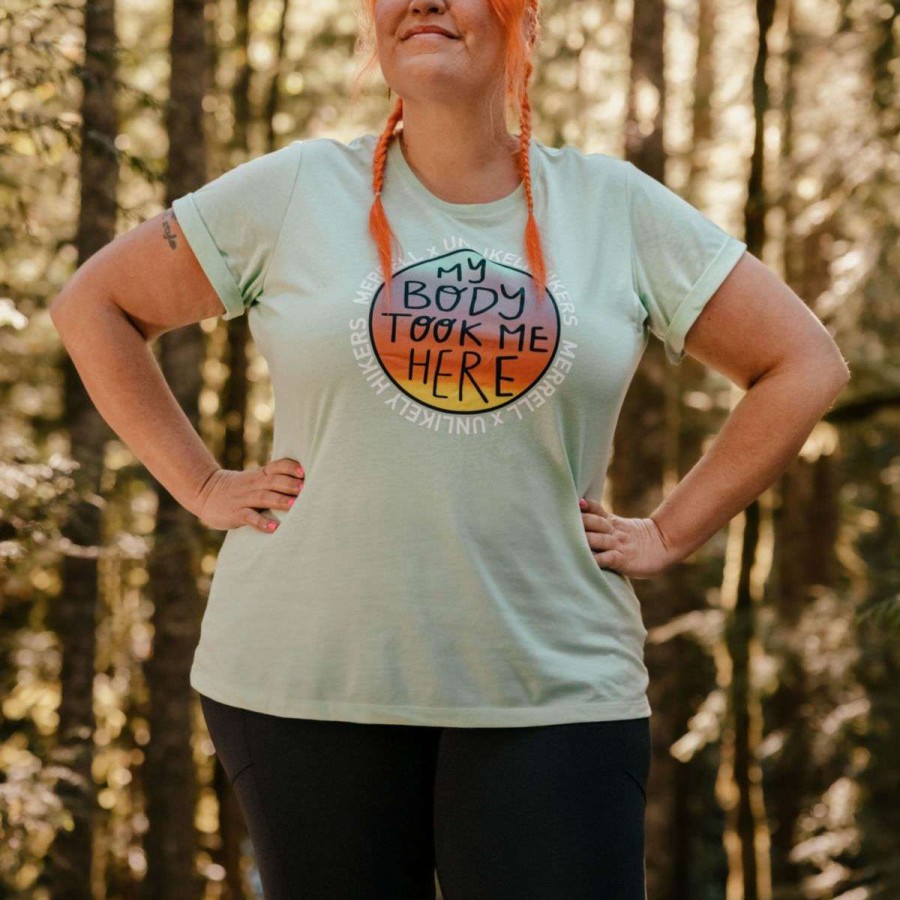 Accessories * | Special Offer Women'S Unlikely Hikers X Merrell Short Sleeve Tee Extended Sizes