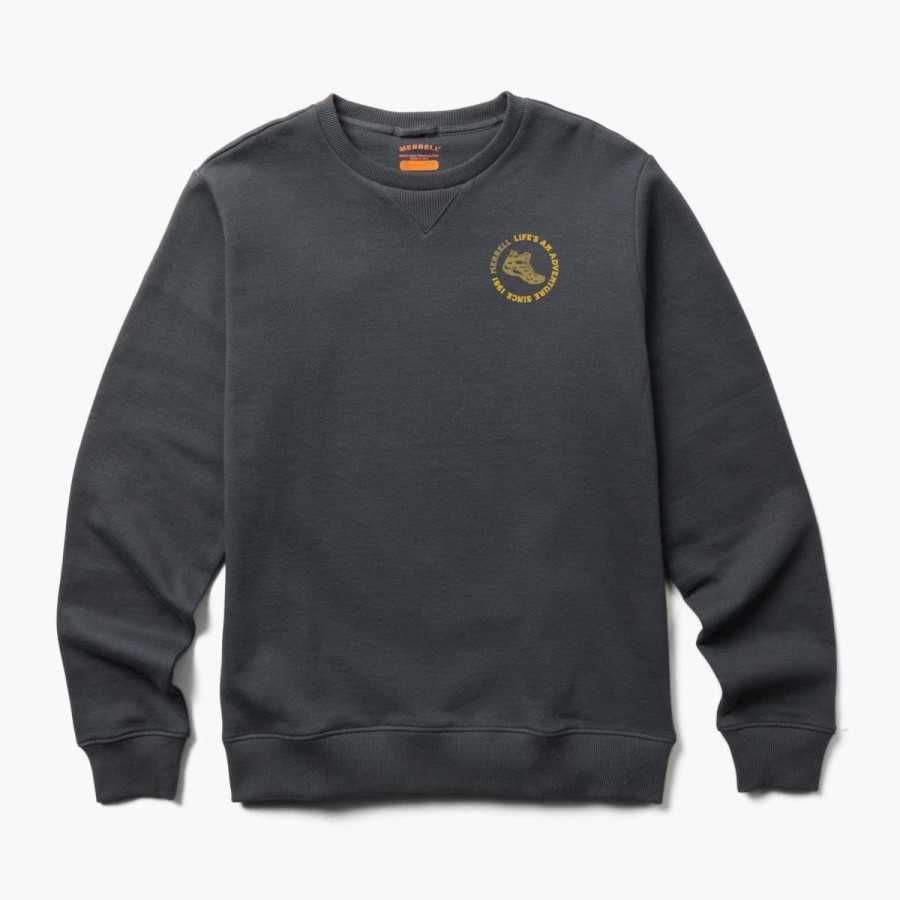 Clothing * | Half Off Men'S Life'S An Adventure Crew Neck Fleece